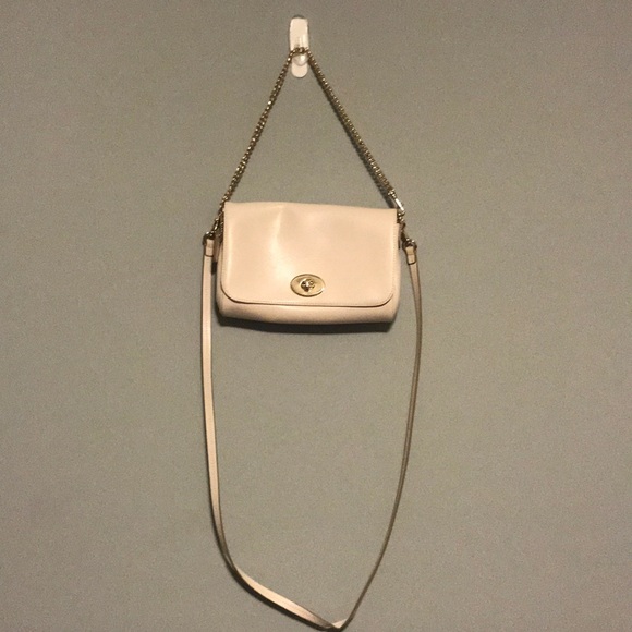 Bags Coach White Leather Crossbody Bag Poshmark